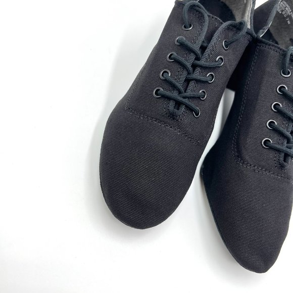 7W 7 WIDE Capezio Womens BR74 Practice Cuban Black Ballroom Dance Shoes Heels - Picture 4 of 15